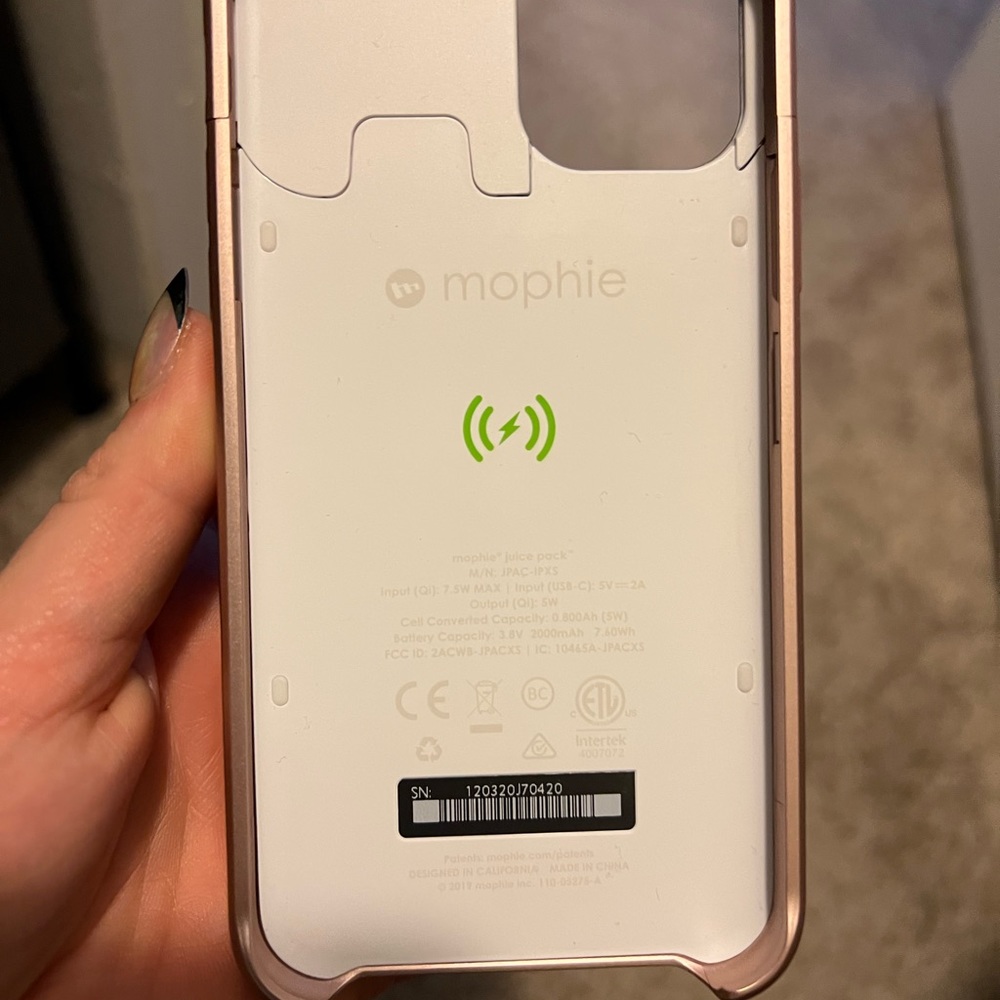 IPhone 11 Pro Mophie power bank phone case.